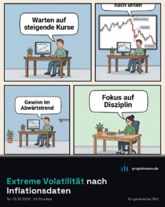 Extreme Volatilität nach Inflationsdaten