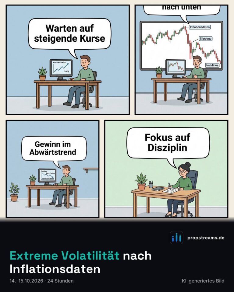 Extreme Volatilität nach Inflationsdaten