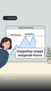 Doppeltop stoppt steigende Kurse