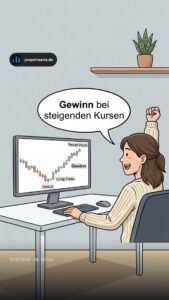 Gewinn bei steigenden Kursen