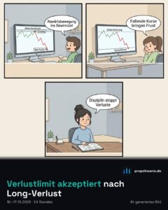 Verlustlimit akzeptiert nach Long-Verlust