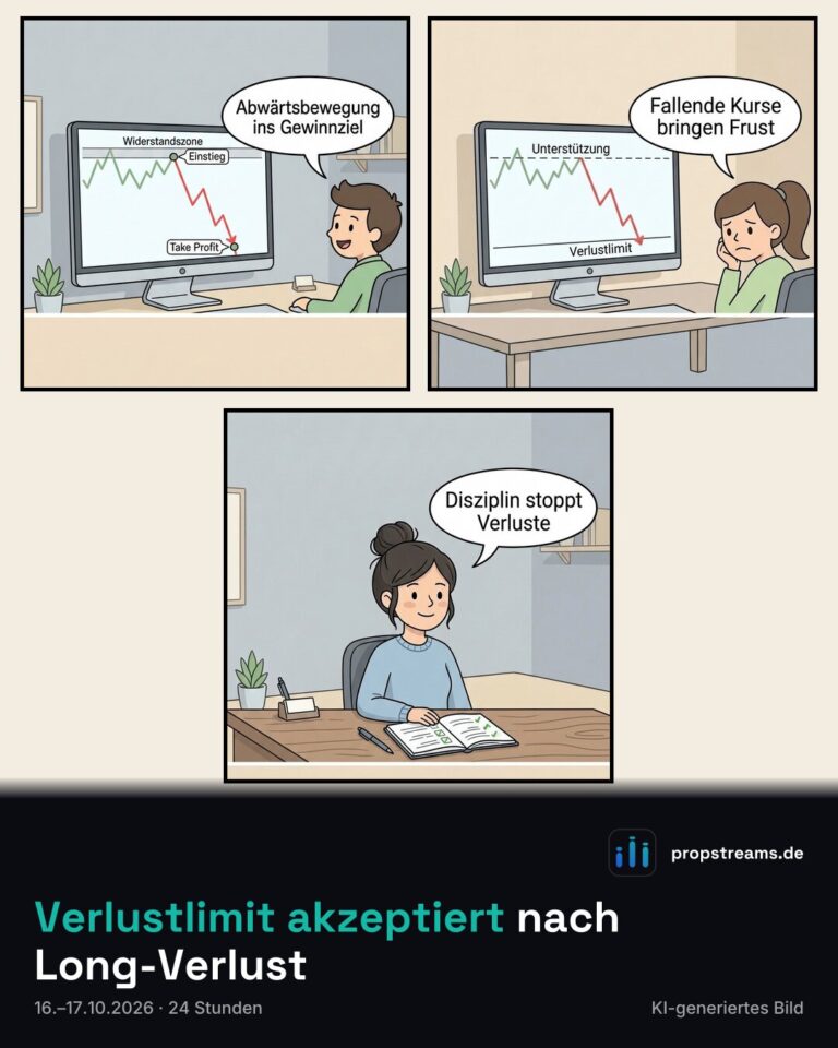 Verlustlimit akzeptiert nach Long-Verlust