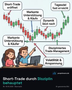Short-Trade durch Disziplin behauptet