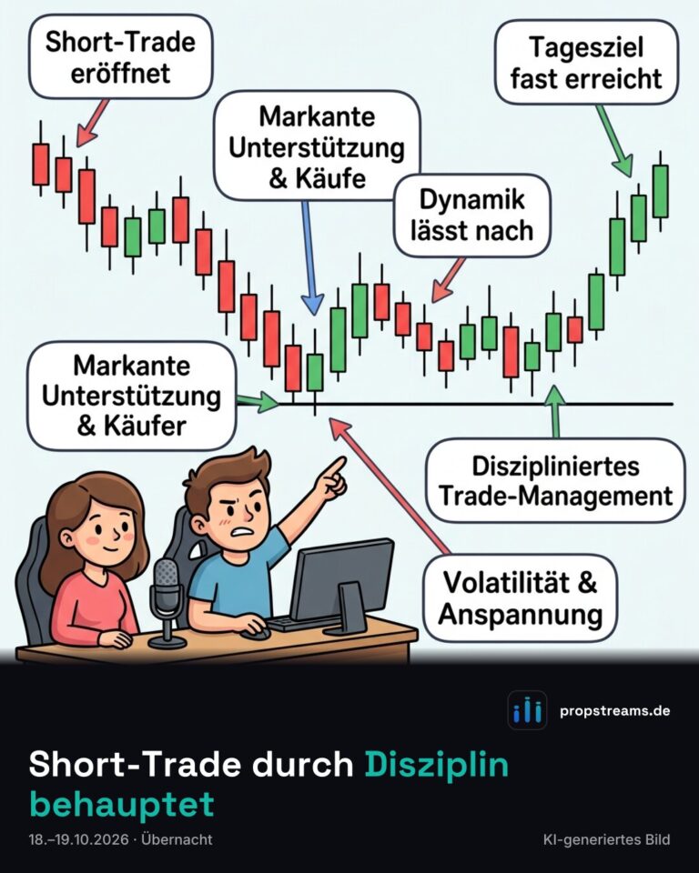 Short-Trade durch Disziplin behauptet
