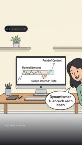 Dynamischer Ausbruch nach oben