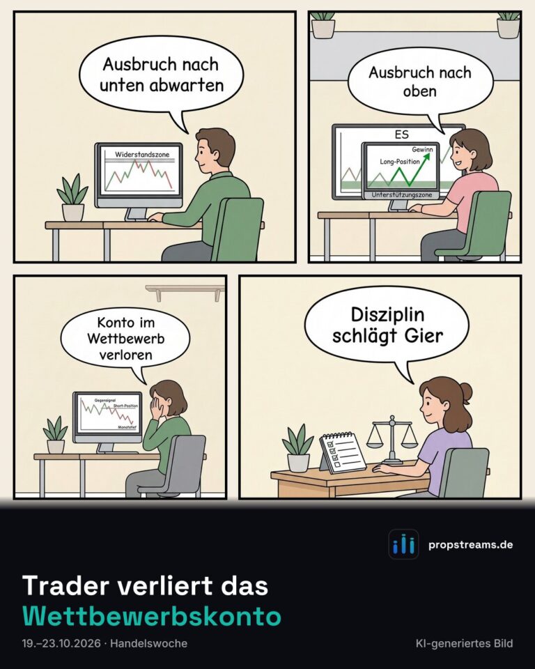 Trader verliert das Wettbewerbskonto