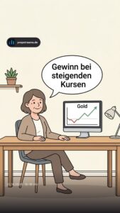 Gewinn bei steigenden Kursen