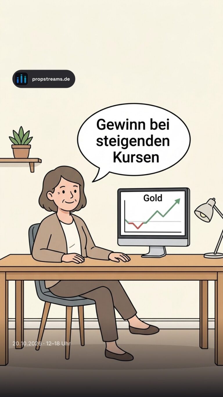 Gewinn bei steigenden Kursen