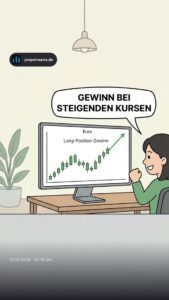 Gewinn bei steigenden Kursen
