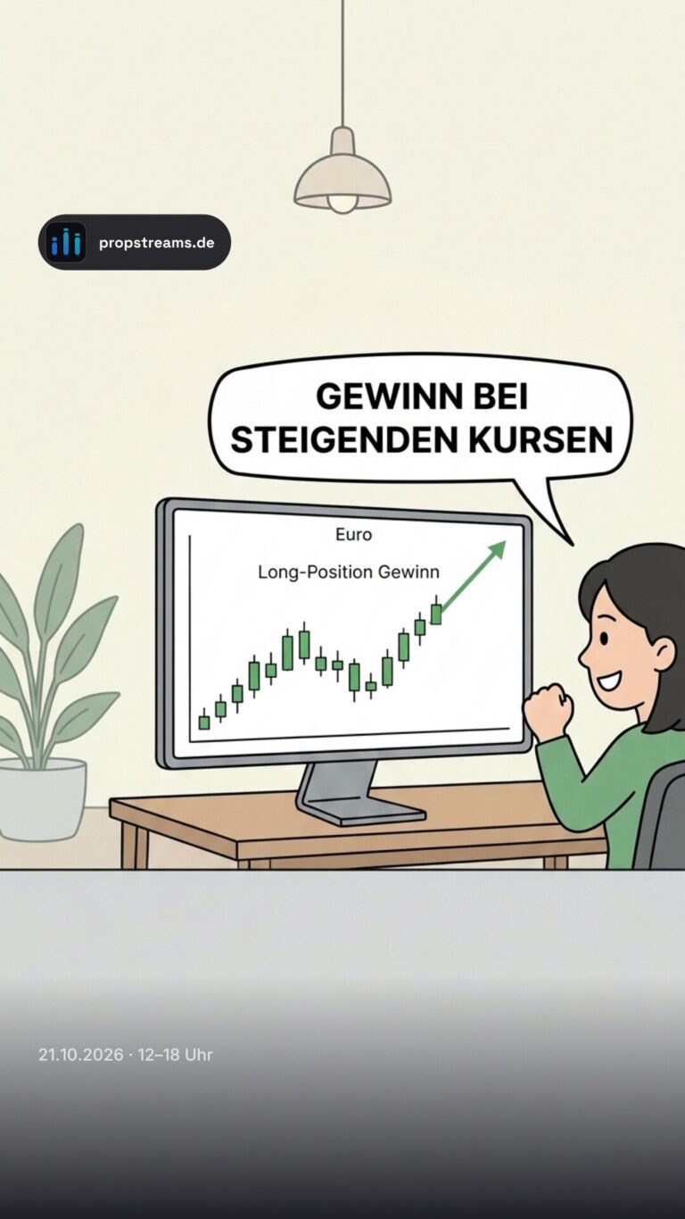 Gewinn bei steigenden Kursen