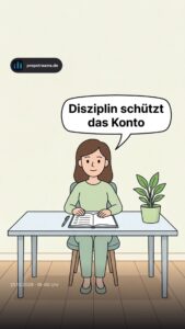 Disziplin schützt das Konto