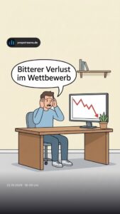 Bitterer Verlust im Wettbewerb