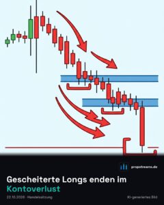 Gescheiterte Longs enden im Kontoverlust