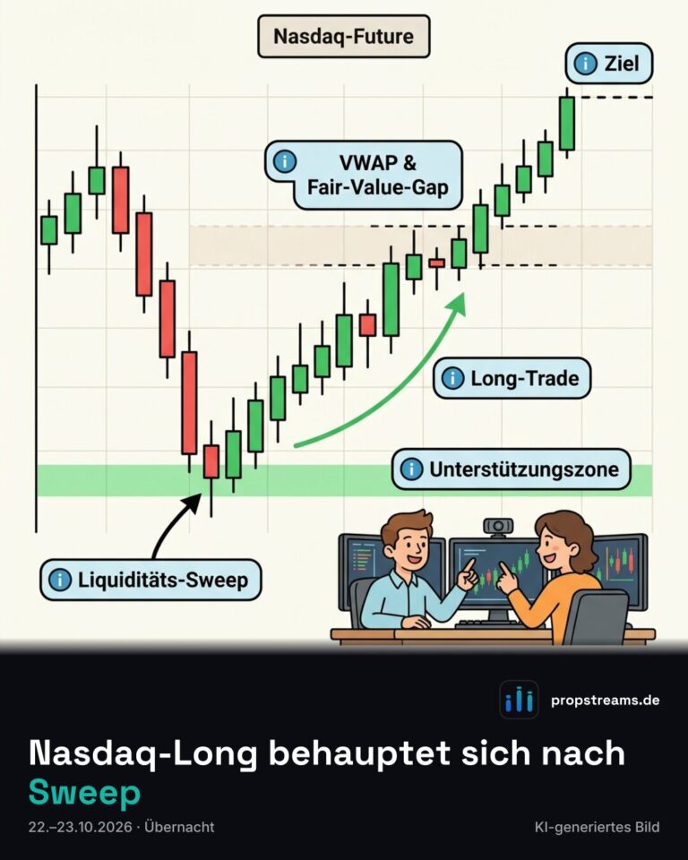 Nasdaq-Long behauptet sich nach Sweep