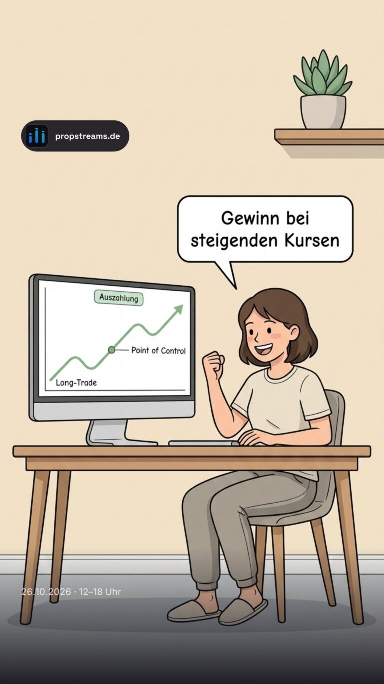 Gewinn bei steigenden Kursen
