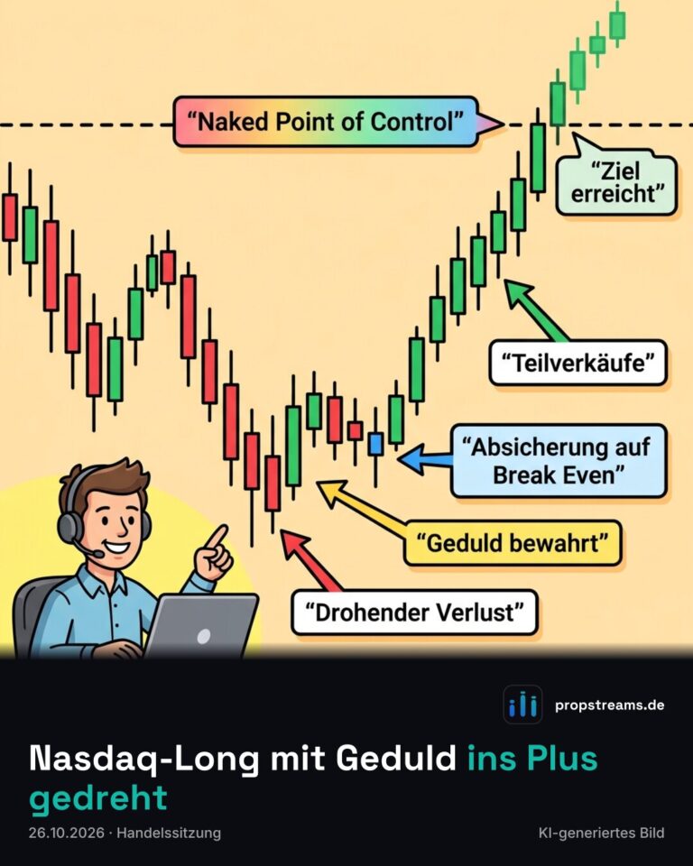 Nasdaq-Long mit Geduld ins Plus gedreht